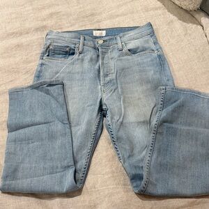 MOTHER Women's Light Blue Ankle Jeans